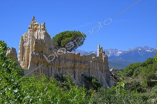 Biosphoto | 2627047 | Les orgues, Ille sur Têt, fairy chimneys, Pyrénées orientales, France | &copy; Régis Cavignaux / Biosphoto