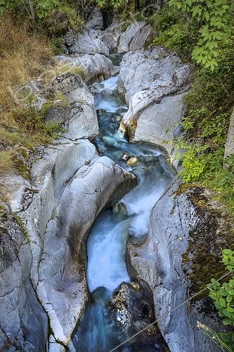 Biosphoto | 2567997 | Les Oulles du Diable, in the Valgaudemar. Narrow gorge carved out by the Navette torrent, above La Chapelle-en- Valgaudemar - Hautes Alpes - France | &copy; Jean-Philippe Delobelle / Biosphoto