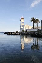 Biosphoto | 1600517 | Lighthouse Farol de Santa Marta, Cascais near Lisbon, Portugal, Europe | © Florian Kopp / imageBROKER / Biosphoto