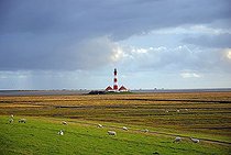 Biosphoto | 1602688 | Lighthouse of Westerhever, St Peter Ording, Schleswig Holstein, Germany | © Walter G. Allgoewer / imageBROKER / Biosphoto