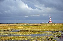 Biosphoto | 1602815 | Lighthouse of Westerhever, St Peter Ording, Schlwesig Holstein, Germany | © Walter G. Allgoewer / imageBROKER / Biosphoto