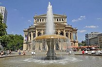Biosphoto | 1601801 | Lucae-Brunnen Fountain in front of the Alte Oper, Frankfurt, Hesse, Germany, Europe | © Walter G. Allgoewer / imageBROKER / Biosphoto