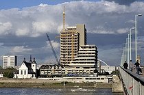 Biosphoto | 1603526 | Lufthansa high-rise building, headquarters of the German airline until 2007, Deutzer bank of the Rhine River, maxCologne redevelopment project, renovation until 2012, Cologne, North Rhine-Westphalia, Germany, Europe | © Walter G. Allgoewer / imageBROKER / Biosphoto