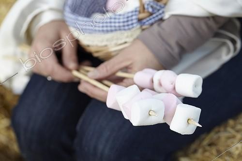 Biosphoto | 1632830 | Marshmallow skewers | &copy; Visions Botanical / Visions Pictures / Biosphoto