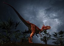 Biosphoto | 2478394 | Megalosaurus was a large meat-eating theropod dinosaur of the Middle Jurassic period, 166 million years ago of Southern England. | &copy; Philip Brownlow / Stocktrek Images / Biosphoto