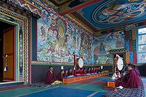 Biosphoto | 1604536 | Monks at prayer, Tawang Khinmey Nyingma Monastery near Tawang, Arunachal Pradesh, India, Asia | © Olaf Krueger / imageBROKER / Biosphoto