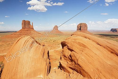 Biosphoto | 2618334 | Monument Valley, from left to right: West Mitten Butte, East Mitten Butte, and Merrick Butte, Utah, USA. | &copy; Christophe  Lehénaff / Biosphoto