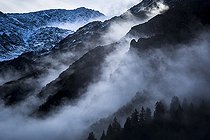 Biosphoto | 2490438 | Mountain mist, Alps, Contamines-Montjoie, Haute-Savoie, France | &copy; David Tatin / Biosphoto