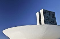 Biosphoto | 1600407 | Nacional Congress Congresso building, by architect Oscar Niemeyer, Brasilia, Distrito Federal state, Brazil, South America | © Florian Kopp / imageBROKER / Biosphoto