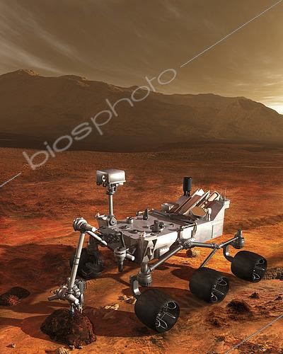 Biosphoto | 2484208 | NASA's Curiosity rover samples a rock on the floor of Gale Crater. | © Steven Hobbs / Stocktrek Images / Biosphoto