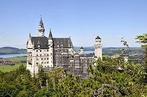 Biosphoto | 1601531 | Neuschwanstein Castle with scaffolding, Allgaeu, Bavaria, Germany, Europe | © Walter G. Allgoewer / imageBROKER / Biosphoto
