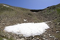 Biosphoto | 1253966 | Névé en été dans les massif des Ecrins Alpes France | &copy; Thierry Van Baelinghem / Biosphoto