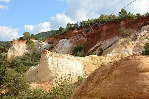 Biosphoto | 2018322 | Old ochre quarry at Colorado de Rustrel in Provence - France | &copy; Jean-Philippe Vantighem / Biosphoto