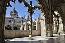 Biosphoto | 1600327 | Ornate arches in the two-storeyed cloister of the Hieronymites Monastery, Mosteiro dos Jeronimos, UNESCO World Heritage Site, Manueline style, Portuguese late-Gothic, Belem, Lisbon, Portugal, Europe | © Florian Kopp / imageBROKER / Biosphoto