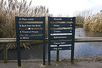 Biosphoto | 1251000 | Panneau d'information WWT Slimbridge Reserve RU | &copy; Michel Gunther / Biosphoto