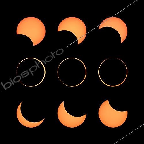 Biosphoto | 2624562 | Phases of an annular solar eclipse, Reunion Island, September 1, 2016 | &copy; Philippe Jacquot / Biosphoto