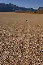Biosphoto | 1249451 | Pierre mouvante Racetrack Playa PN Vallée de la Mort USA | &copy; Daniel Heuclin / Biosphoto