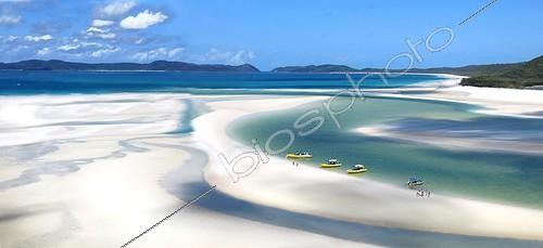 Biosphoto | 1987666 | Plage de Whitehaven - Ile Whitsunday Queensland Australie | &copy; Michel Rauch / Biosphoto