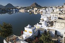 Biosphoto | 1605064 | Pushkar on the holy Pushkar Lake or Pushkar Sarovar, Rajasthan, India, Asia | © Olaf Krueger / imageBROKER / Biosphoto