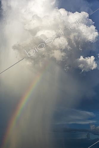 Biosphoto | 2628258 | Rain and rainbow during the rainy season in the Kalahari Desert, Kgalagadi Transfrontier Park, South Africa. | &copy; Thomas Dressler / Biosphoto