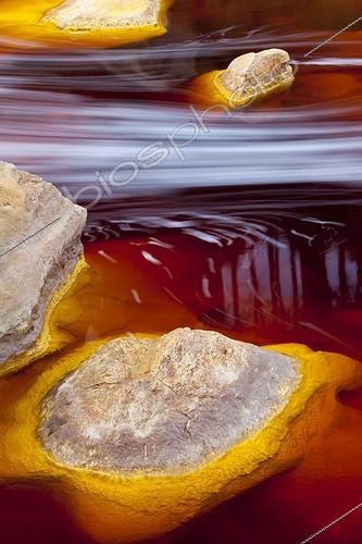 Biosphoto | 2038105 | Red water loaded with Iron Rio Tinto - Andalusia Spain | &copy; Óscar Díez Martínez / Biosphoto