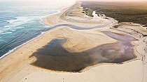 Biosphoto | 2588285 | Réserve naturelle du courant du Huchet et forêt domaniale des Dunes-du-Sud, plage de Moliets, Landes, Nouvelle Aquitaine, France | &copy; Christophe Perelle / Biosphoto