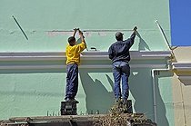 Biosphoto | 1601937 | Restoration work in Bo-Kaap, the tradional muslim city district in Cape Town, South Africa, Africa | © Walter G. Allgoewer / imageBROKER / Biosphoto