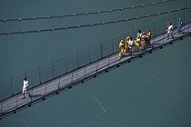 Biosphoto | 1601889 | River Ganges, Laxman Jhula Bridge, Rishikesh, Uttaranchal, North India, Asia | © Olaf Krueger / imageBROKER / Biosphoto
