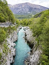 Biosphoto | 2547085 | Rivière Soca - Isonzo, Volarje, Slovénie | &copy; David Tatin / Biosphoto