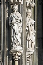 Biosphoto | 1600708 | Saints on the west facade of the Koelner Dom cathedral at Cologne, North Rhine-Westphalia, Germany, Europe | © Walter G. Allgoewer / imageBROKER / Biosphoto