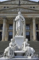 Biosphoto | 1601599 | Schiller monument in front of the Konzerthaus on Gendarmenmarkt Square, Berlin, Germany, Europe | © Walter G. Allgoewer / imageBROKER / Biosphoto