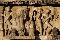 Biosphoto | 1604586 | Sculptural frieze, Khajuraho Group of Monuments, UNESCO World Heritage Site, Madhya Pradesh, India, Asia | © Olaf Krueger / imageBROKER / Biosphoto