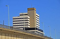 Biosphoto | 1605872 | Seat of the Lufthansa airline until 2007, Max-Cologne high-rise building, Rhine shore in Deutz, Cologne, North Rhine-Westphalia, Germany, Europe | © Walter G. Allgoewer / imageBROKER / Biosphoto