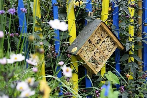 Biosphoto | 2042627 | Shelter for insects in the priory garden - France Lorraine  | &copy; Denis Bringard / Biosphoto