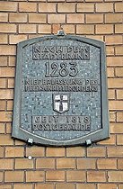 Biosphoto | 1606030 | Sign at the historic, vacant building of the Deutsche Bundespost German Federal Post Office, Poststrasse in Duisburg, North Rhine-Westphalia, Germany, Europe | © Walter G. Allgoewer / imageBROKER / Biosphoto
