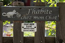 Biosphoto | 2601739 | Signs on a fence, 