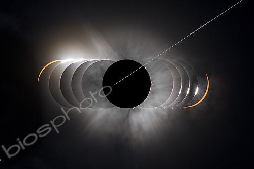 Biosphoto | 2624553 | Solar Eclipse Sequence, Texas, April 8, 2024 | &copy; Philippe Jacquot / Biosphoto