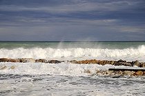 Biosphoto | 1514204 | Storm, promenade, storm flood, waves, flood, Altea, Alicante province, Costa Blanca, Spain, Europe | &copy; Barbara Boensch / imageBROKER / Biosphoto