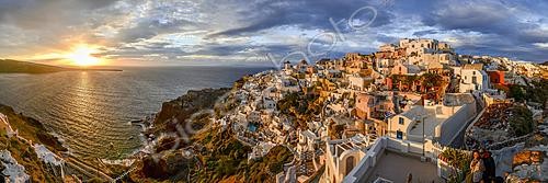 Biosphoto | 2624512 | Sunset in Oia, Santorini, Greece. | &copy; Philippe Jacquot / Biosphoto