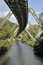 Biosphoto | 1607977 | Supporting system, Wuppertal Floating Tram suspended monorail, Wuppertal, Bergisches Land region, North Rhine-Westphalia, Germany, Europe | © Walter G. Allgoewer / imageBROKER / Biosphoto