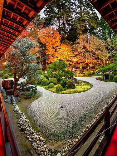 Biosphoto | 2102520 | Temple Manshuin de nuit à Kyoto, japon | &copy; Vincent Marion / Biosphoto
