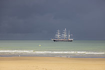 Biosphoto | 2609993 | The Belem off the coast of Calais, Opal Coast, France. | &copy; Yann Avril / Biosphoto