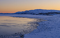 Biosphoto | 2621579 | The frozen Porsangerfjord during winter near town Lakselv. Europe, Scandinavia, Norway, Finnmark | &copy; Martin Zwick / Biosphoto