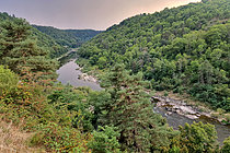Biosphoto | 2609220 | The Loire gorges above Aurec-sur-Loire in August, France | &copy; Pierre Vernay / Biosphoto
