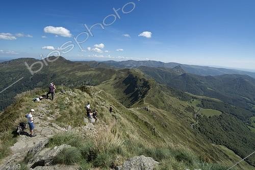 Biosphoto | 2012961 | Top of the Puy Mary - PNR Auvergne Volcanoes France ; Les Fours de Peyre Arse, Puy de Peyre Arse<br>1806m altitude. Ranked trusted France  | &copy; Hervé Chellé  / Biosphoto
