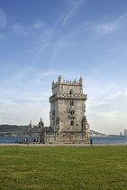 Biosphoto | 1600332 | Torre de Belem, defensive fortification from the 16th century, UNESCO World Heritage Site, at the mouth of the Tagus River, Belem, Lisbon, Portugal, Europe | © Silvana Guilhermino / imageBROKER / Biosphoto