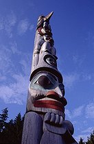 Biosphoto | 45322 | Totem au Ketchikan en Alaska | &copy; Antoni Agelet / Biosphoto