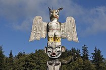 Biosphoto | 692144 | Totem Tribe Kwakwaka'wakw Village Nimkish Albert bay Canada | &copy; Sylvain Cordier / Biosphoto