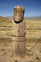 Biosphoto | 293183 | Totem d'une divinité dans une zone désertique Bolivie | &copy; Régis Leroy / Green Eye / Biosphoto