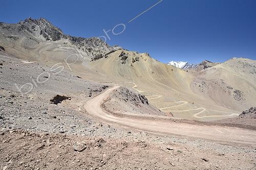 Biosphoto | 2496552 | Trail to Cristo Redentor de los Andes Pass, Andes Mountains, Valparaíso Region, Chile | &copy; Jean-Claude Malausa / Biosphoto